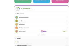 Student dashboard in Xello. The To-Do list is open. The student has completed several tasks and has a couple done
